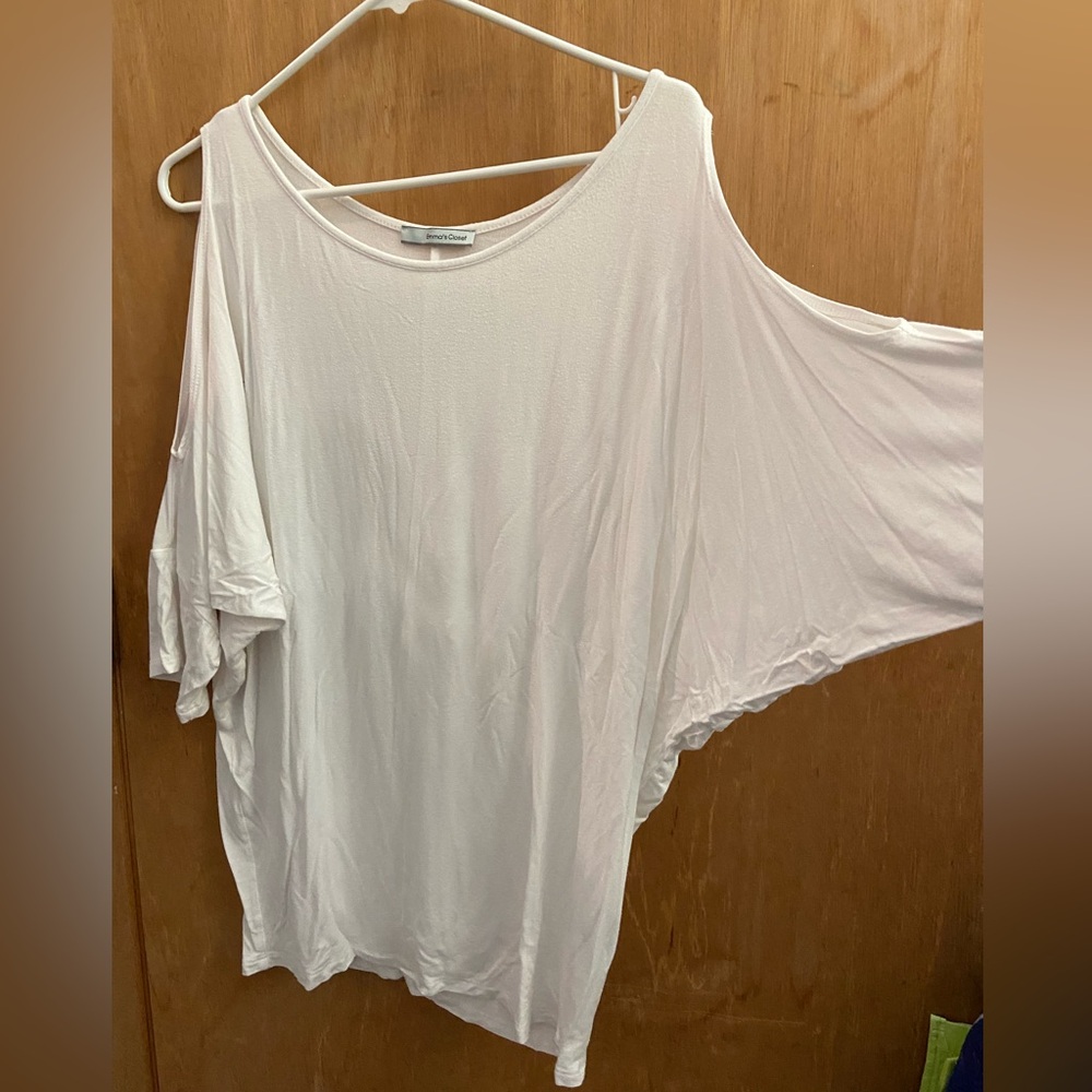Elegant White Off-Shoulder Blouse